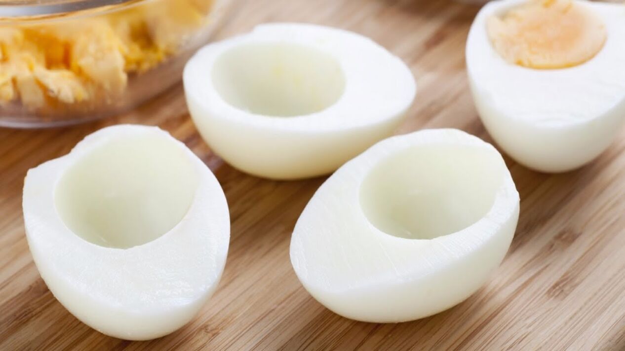 Egg white for papilloma treatment